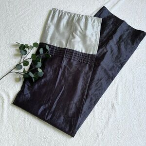 Unbranded | blue and gray color block light filtering curtains